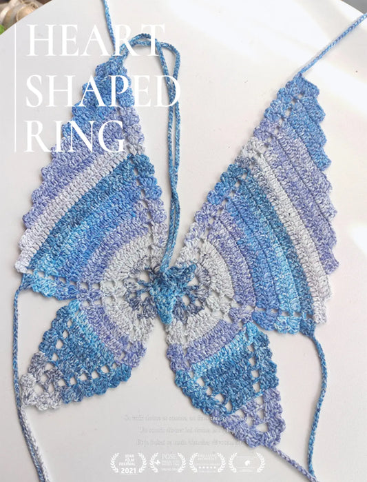 Handmade Crochet Dizzy Butterfly Crop Top