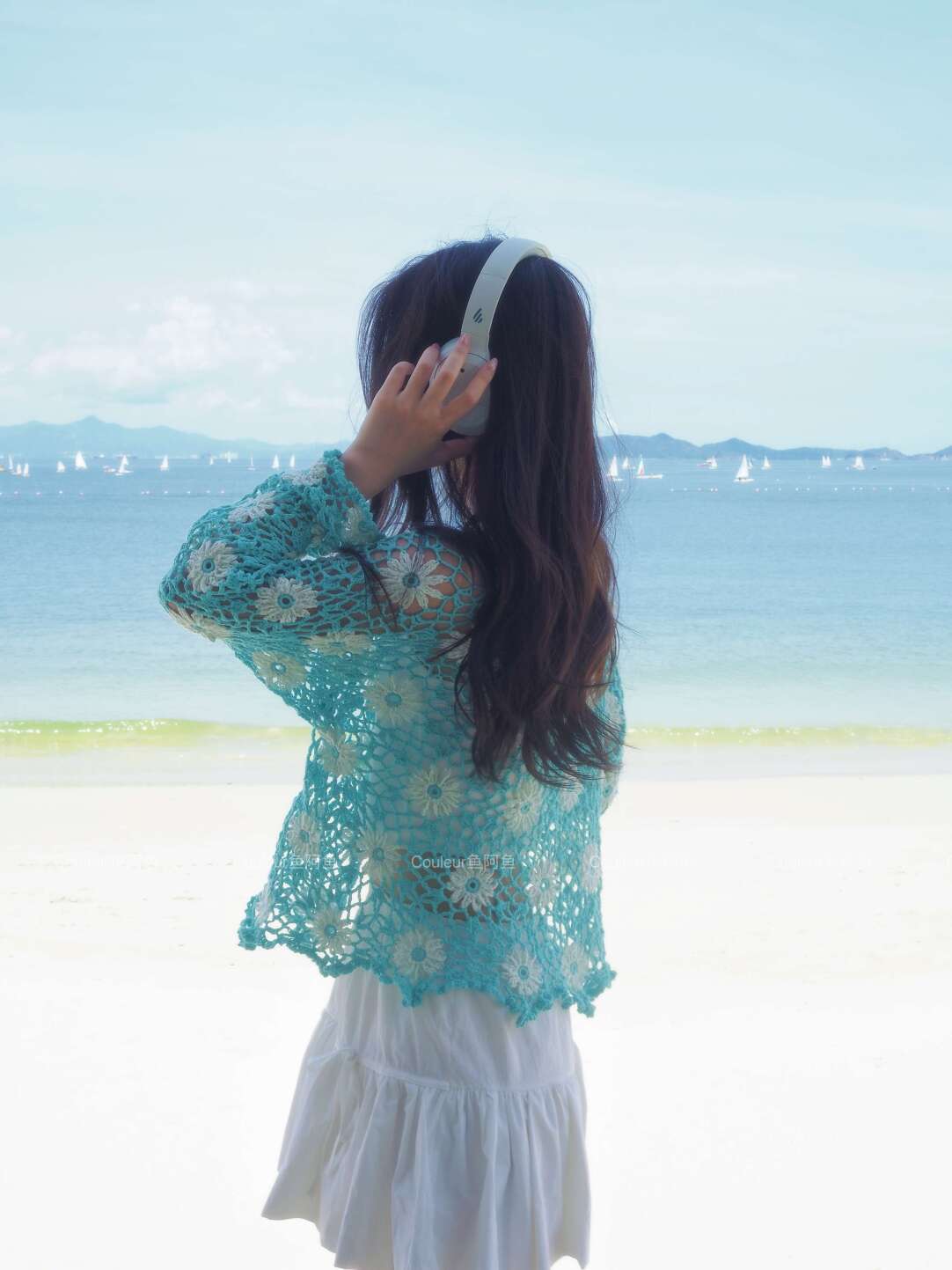 Handmade Crochet Floral Cardigan