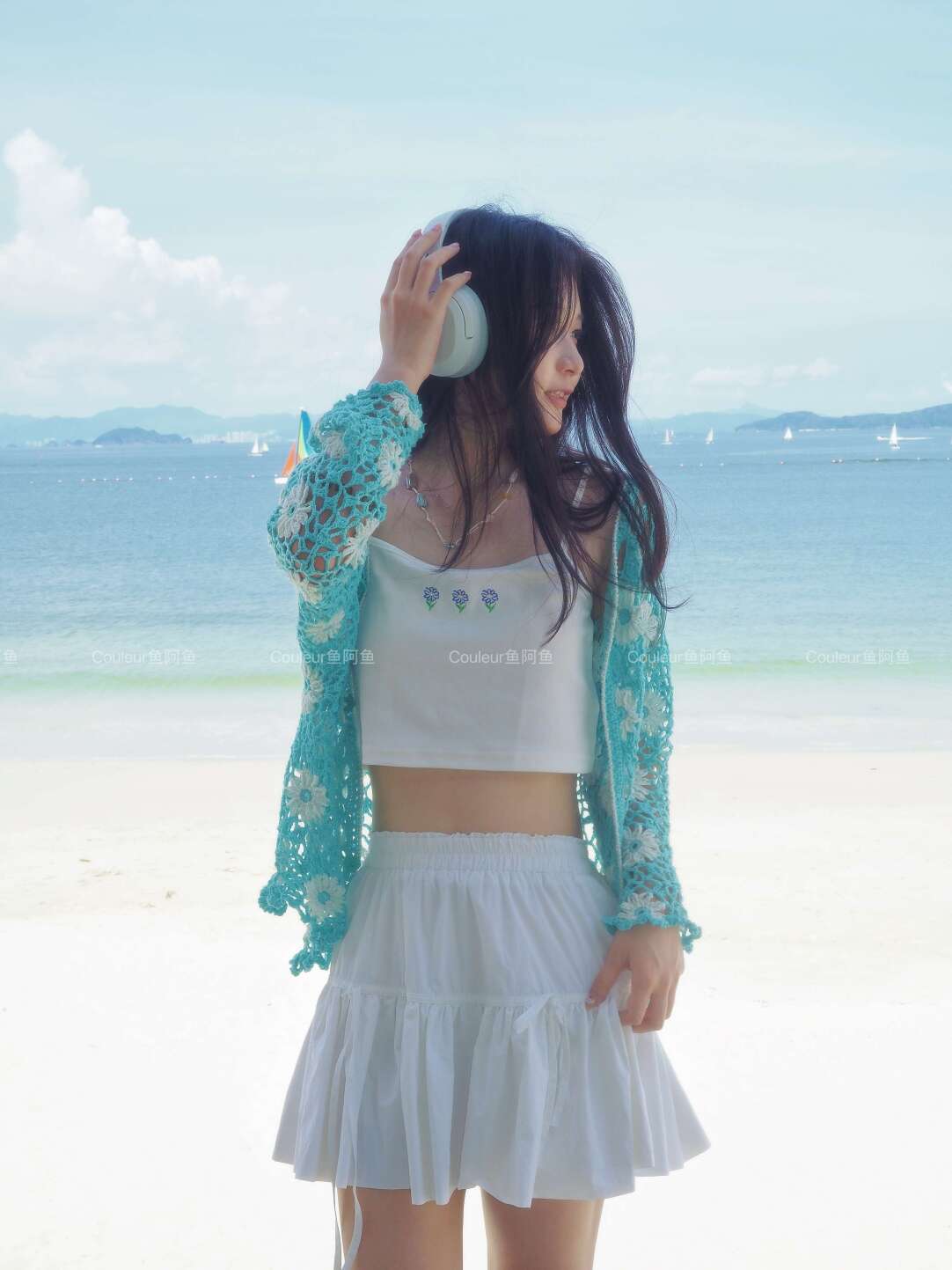 Handmade Crochet Floral Cardigan