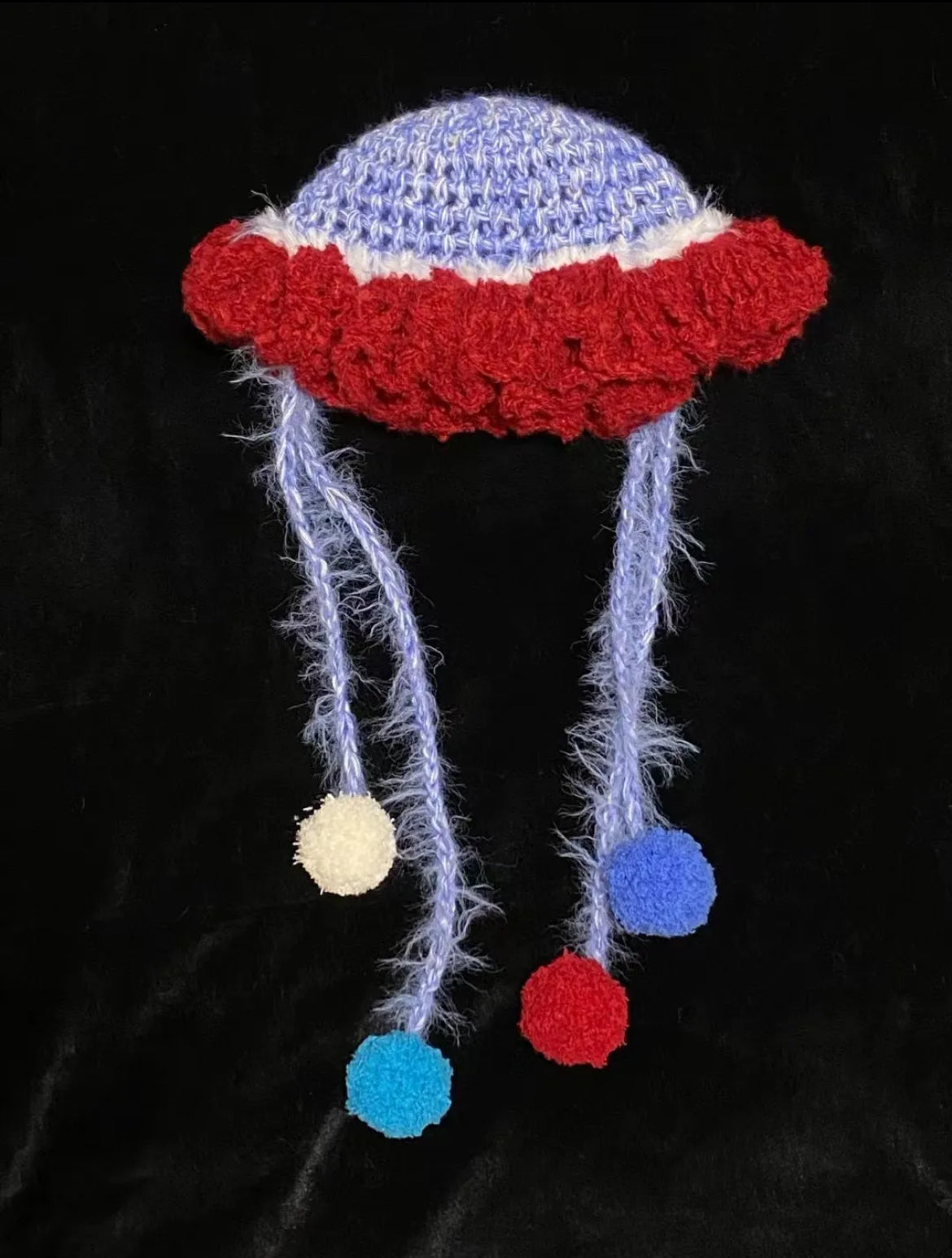 Handmade Crochet Jellyfish Hat