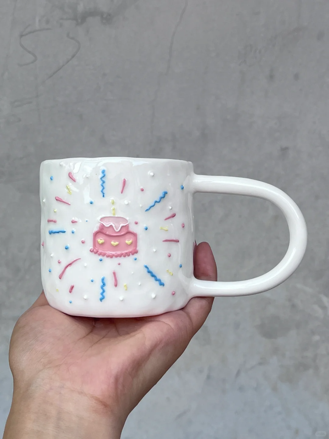 Handmade Cute Cat Dog Love Ceramic Cup