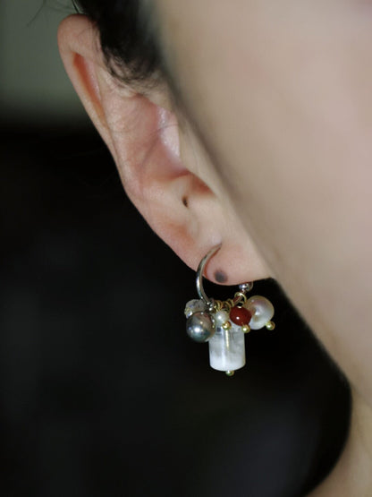 Handmade Edelweiss Beaded Earrings