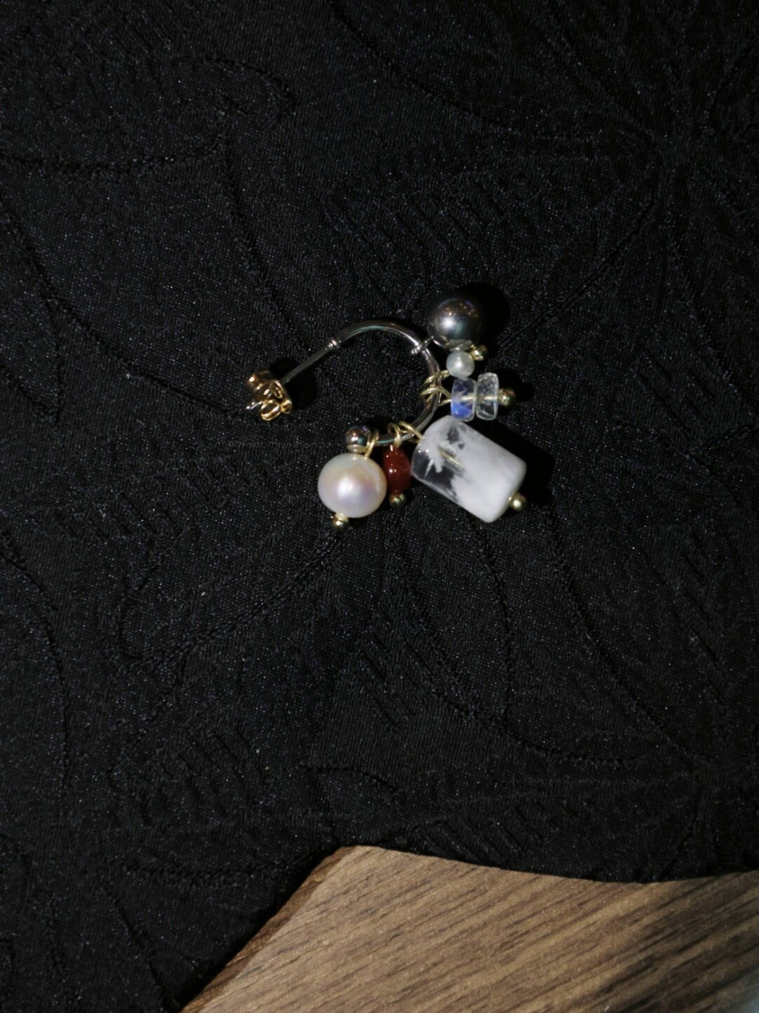 Handmade Edelweiss Beaded Earrings