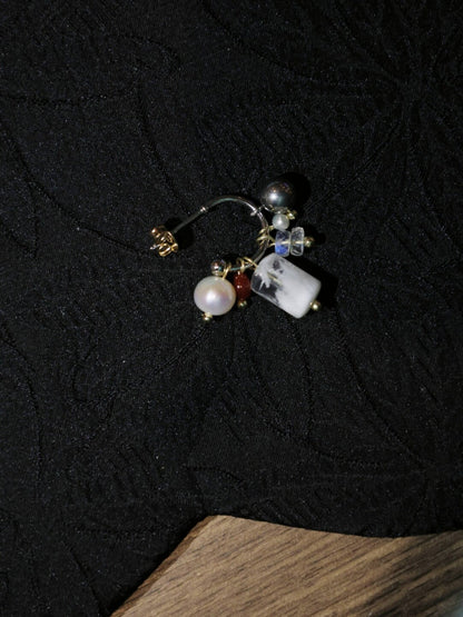 Handmade Edelweiss Beaded Earrings
