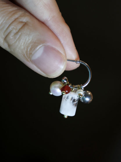 Handmade Edelweiss Beaded Earrings