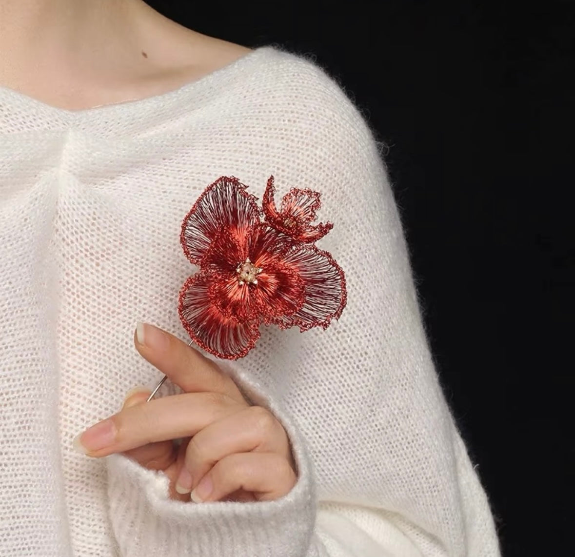 Handmade Flower Luxury Brooch