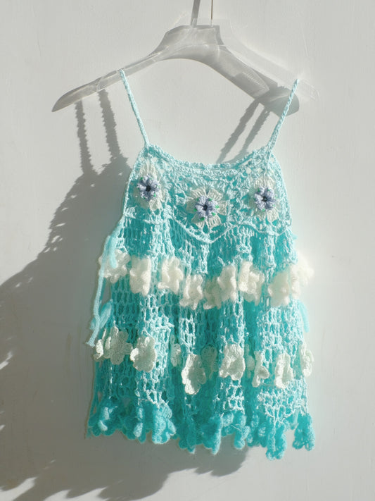 Handmade Fruit Series Blueberry Crochet Top
