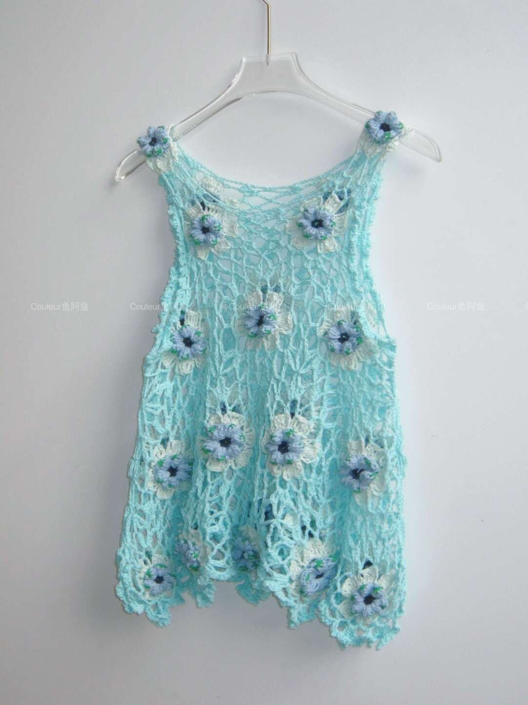 Handmade Fruit Series Blueberry Crochet Top