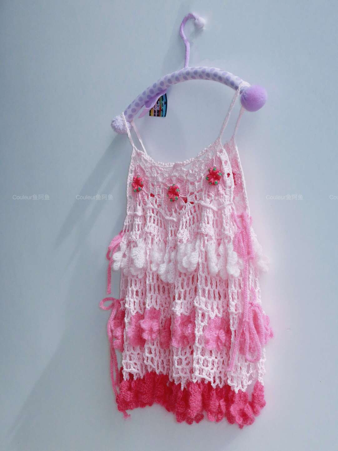 Handmade Fruit Series Strawberry Crochet Top