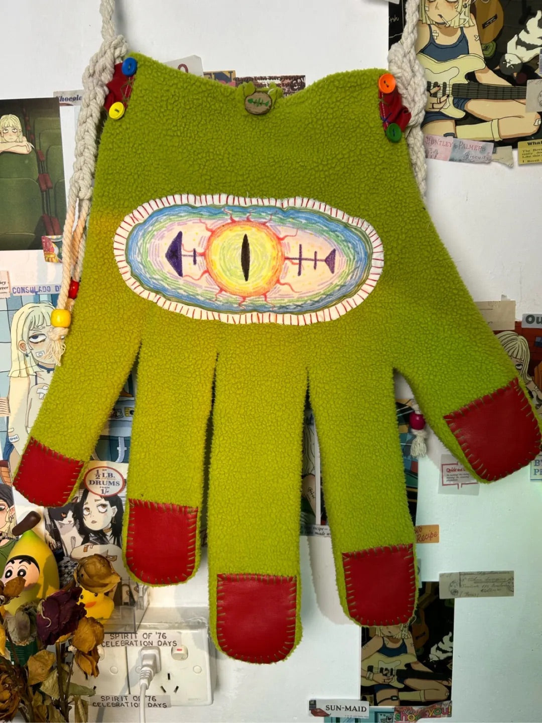 Handmade Giant Hand Fabric Bag