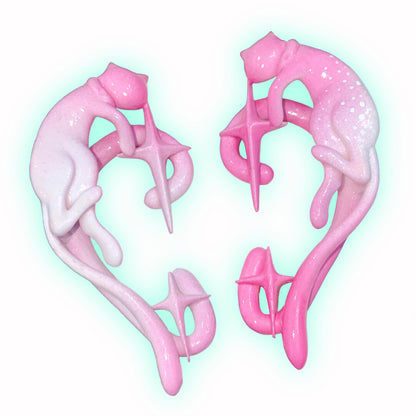 Handmade Heart Cat Ear Cuff