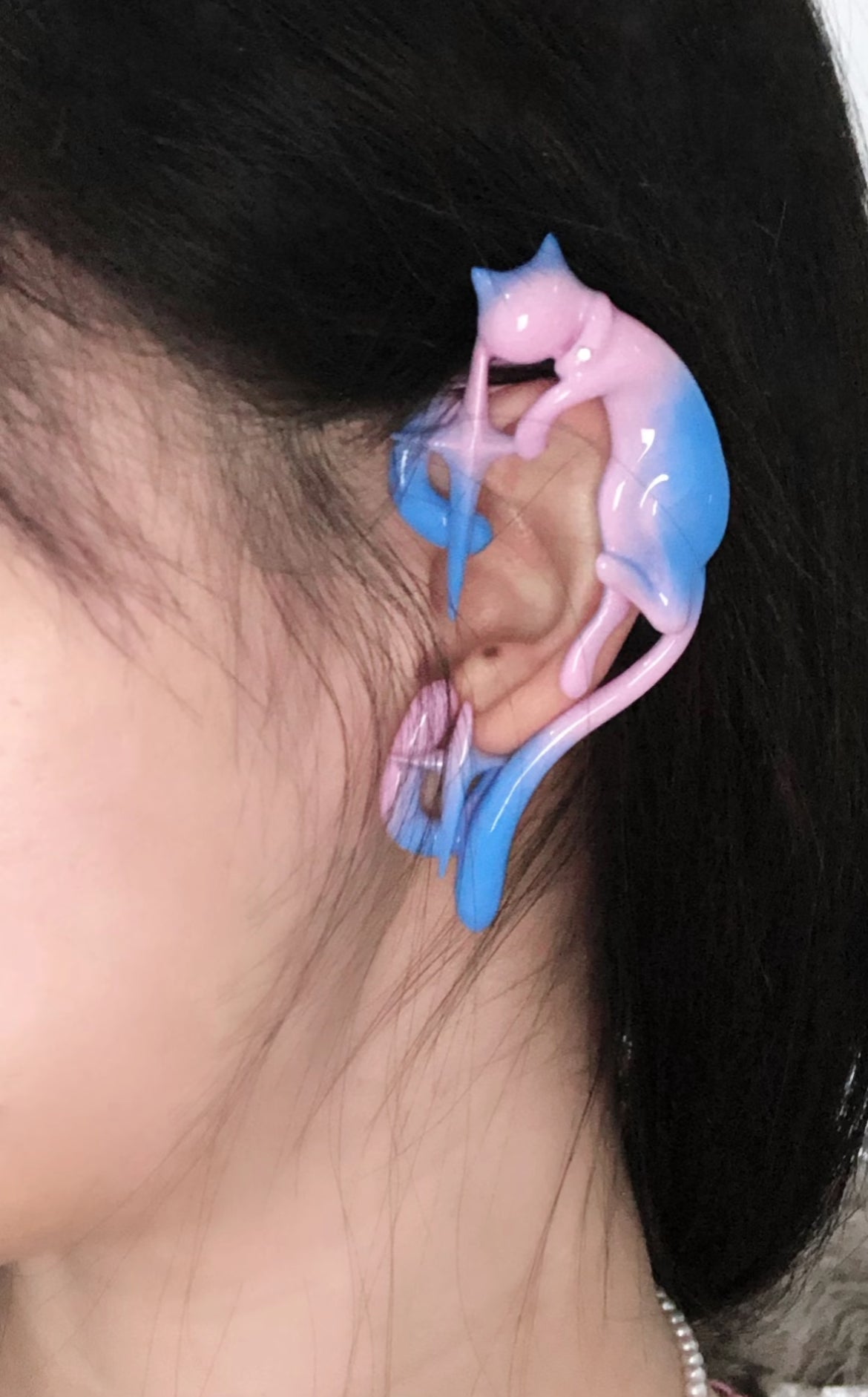 Handmade Heart Cat Ear Cuff