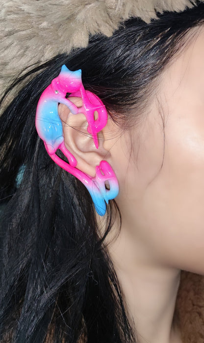 Handmade Heart Cat Ear Cuff