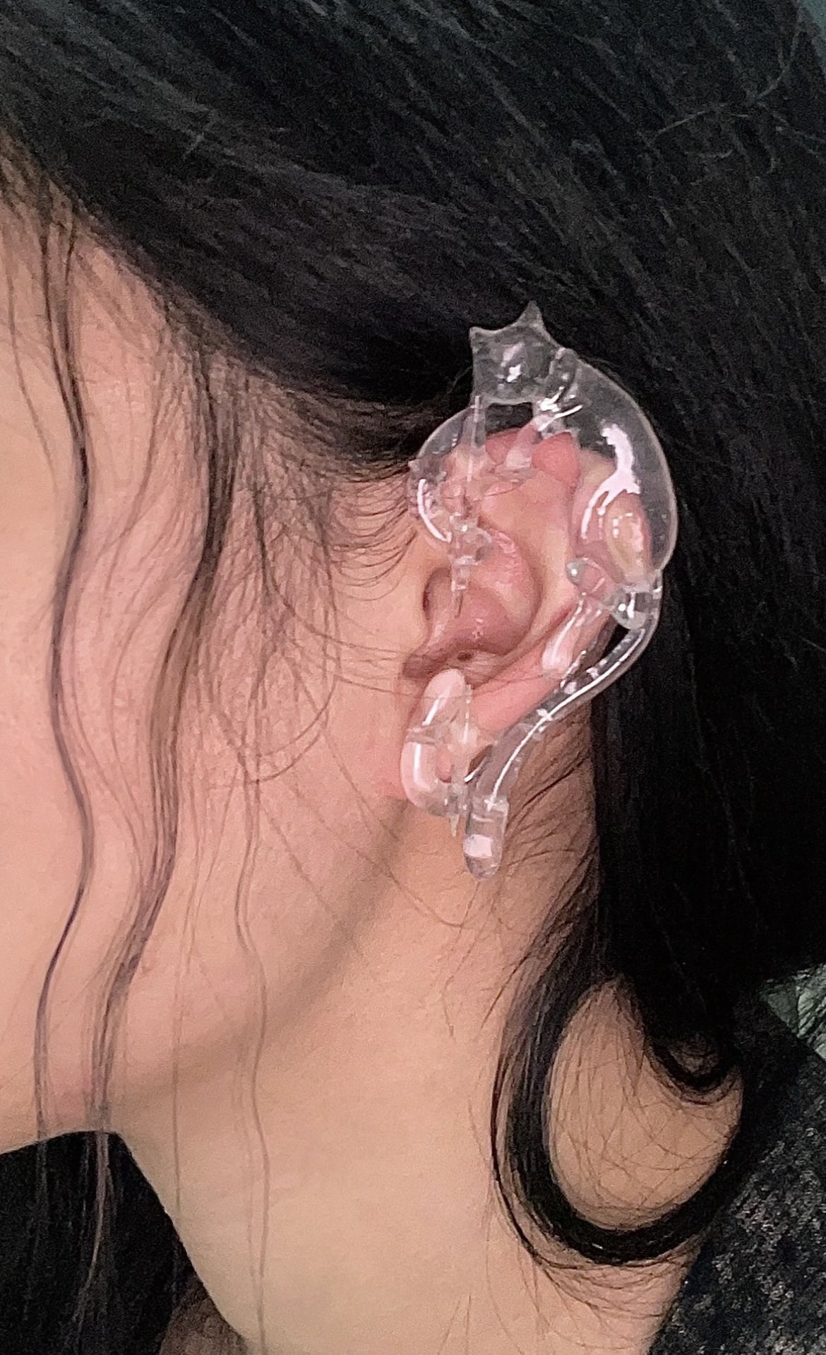 Handmade Heart Cat Ear Cuff