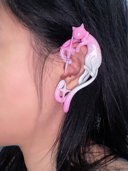 Handmade Heart Cat Ear Cuff