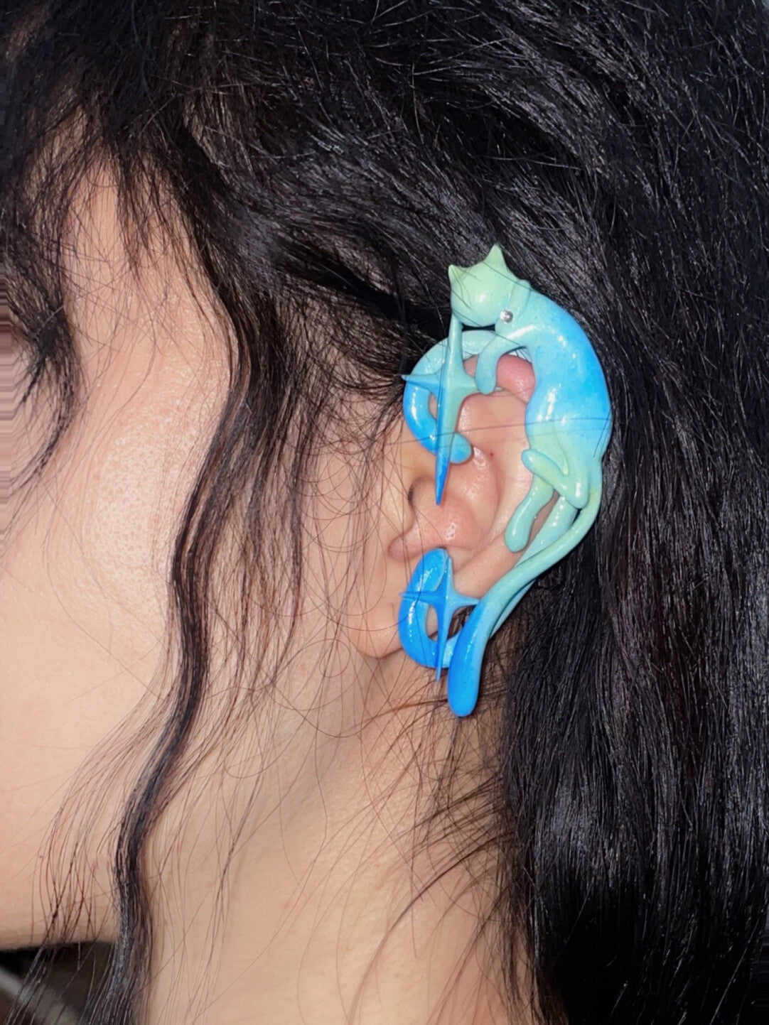 Handmade Heart Cat Ear Cuff