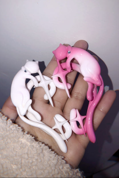 Handmade Heart Cat Ear Cuff