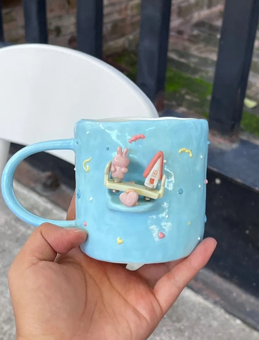 Handmade Magnetic Seesaw Ceramic Cup