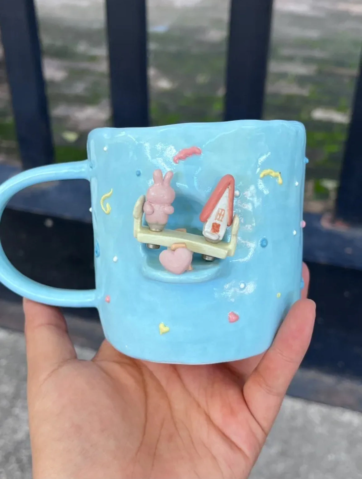 Handmade Magnetic Seesaw Ceramic Cup