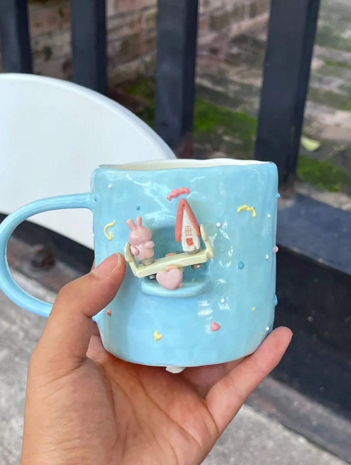 Handmade Magnetic Seesaw Ceramic Cup
