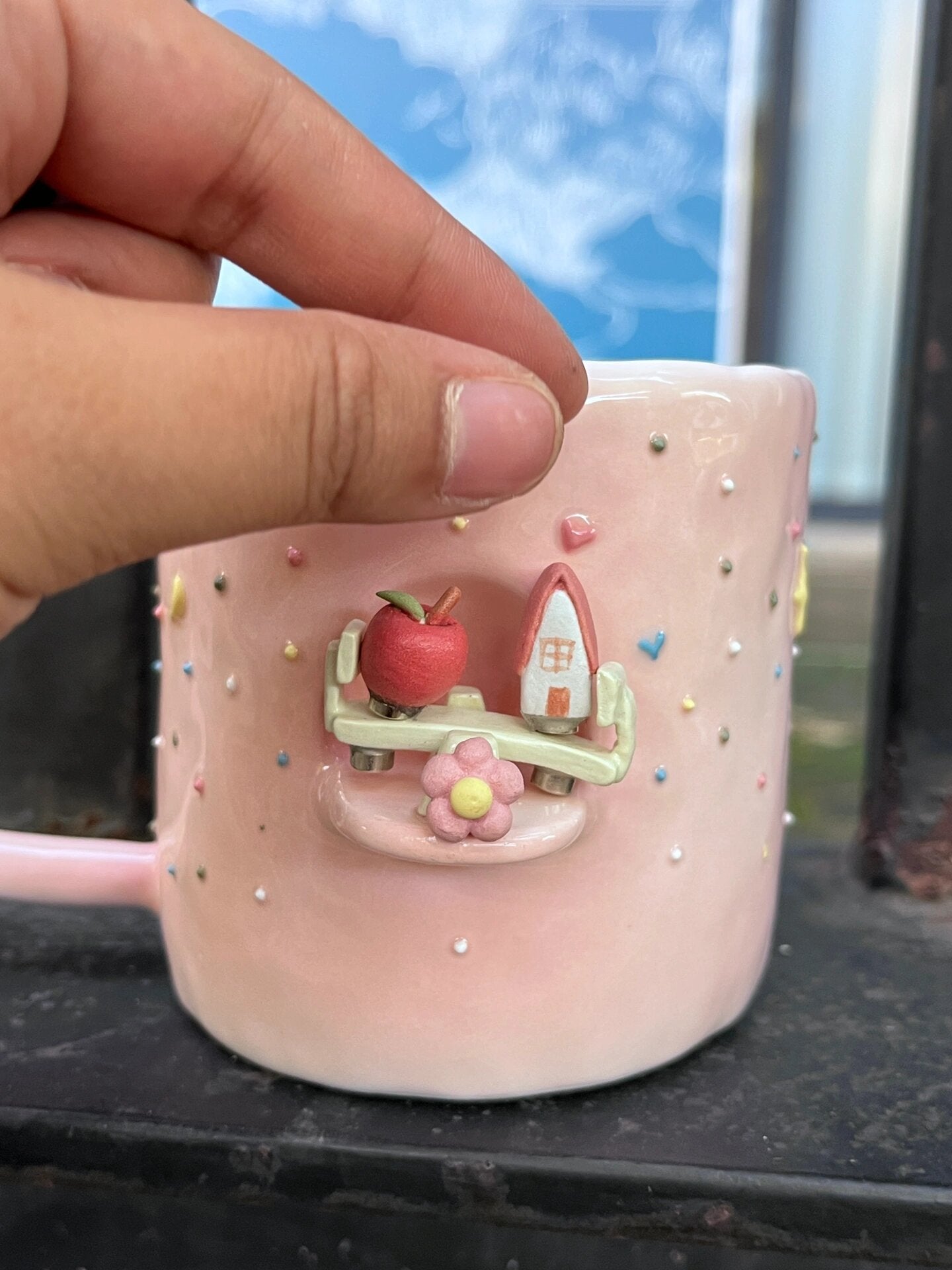 Handmade Magnetic Seesaw Ceramic Cup
