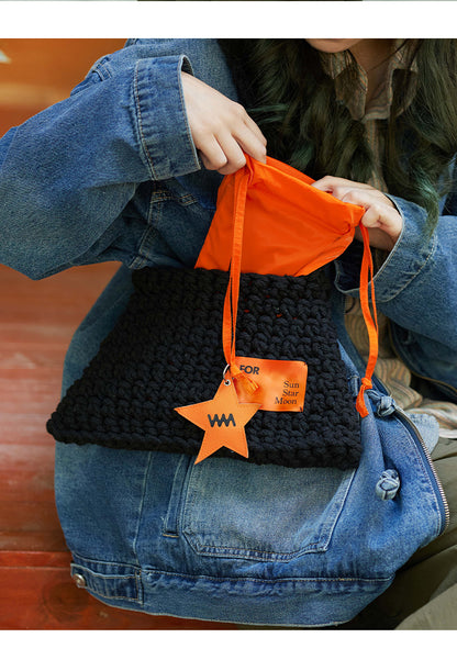 Handmade Star Woven Shoulder Bag