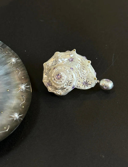 Handmade Starry Conch Necklace