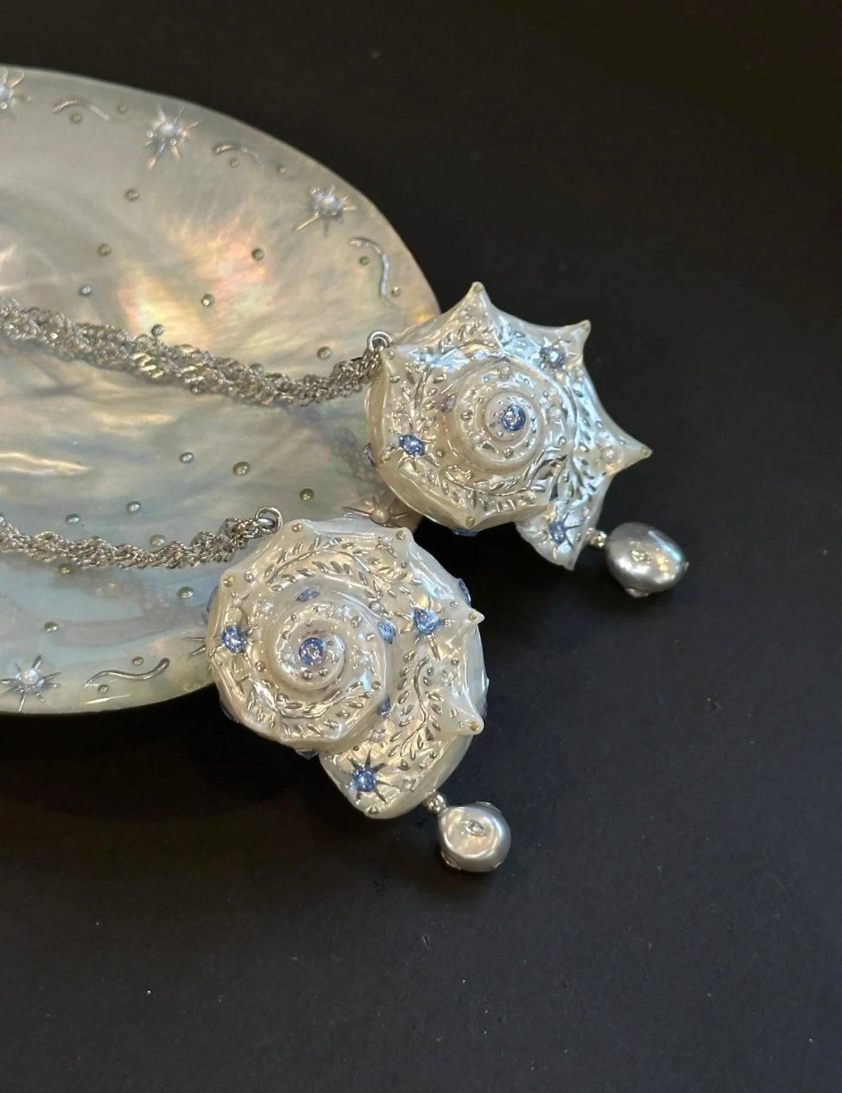 Handmade Starry Conch Necklace