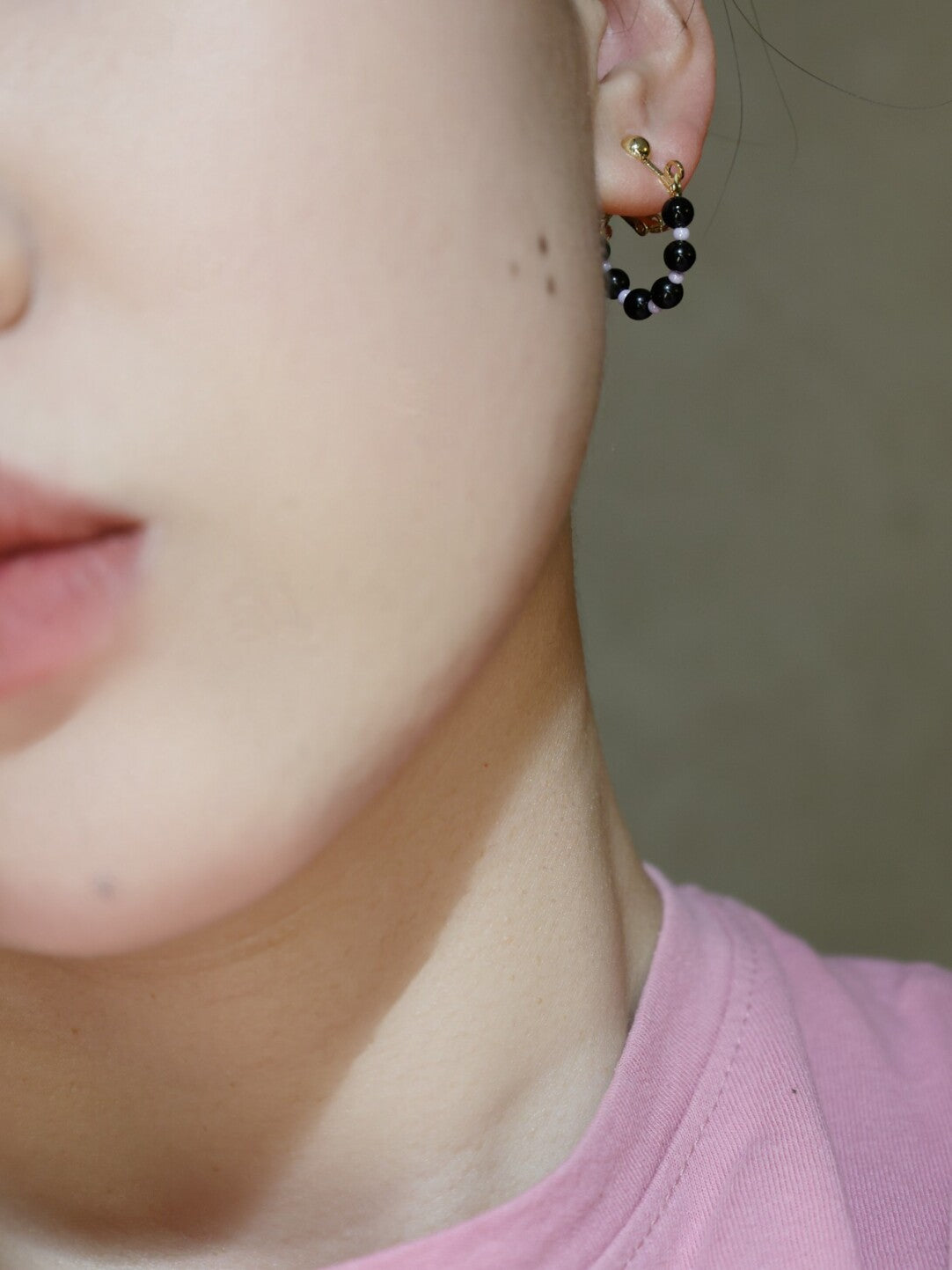 Handmade Summer Light Purple Asymmetrical Earrings