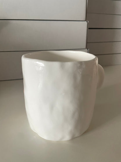 Handmade Surprise Cat's Heart Ceramic Cup