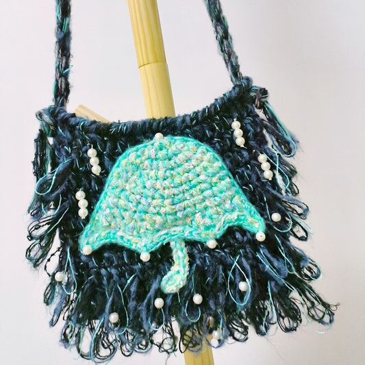 Handwoven Umbrella Rainy Day Shoulder Bag