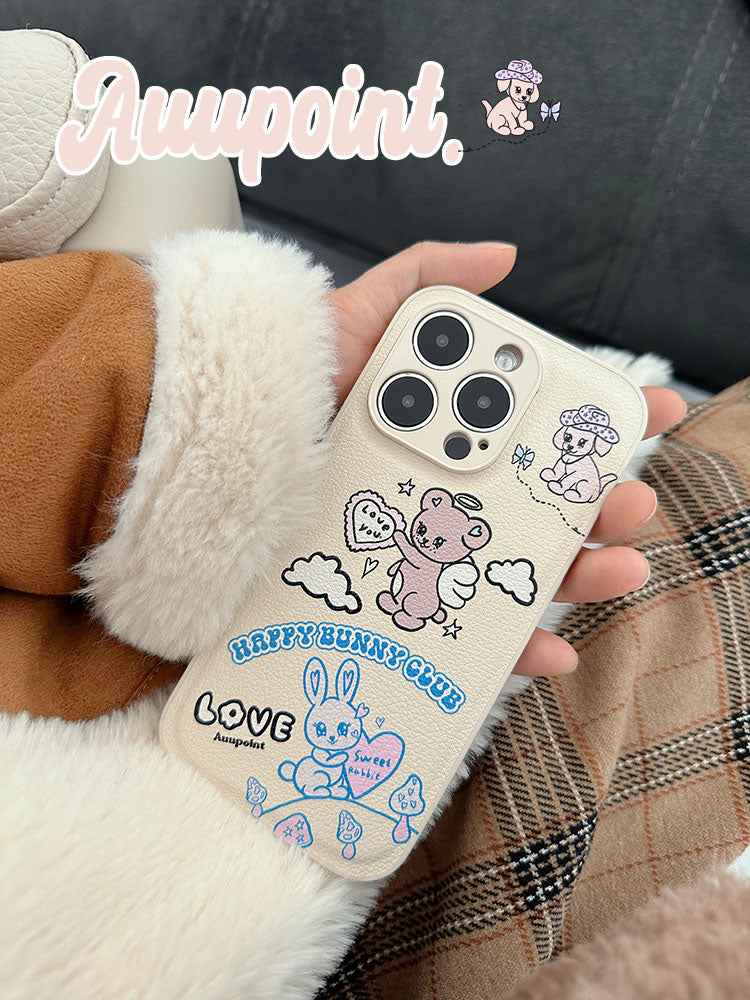 Happy Bunny Club Printed Phone Case