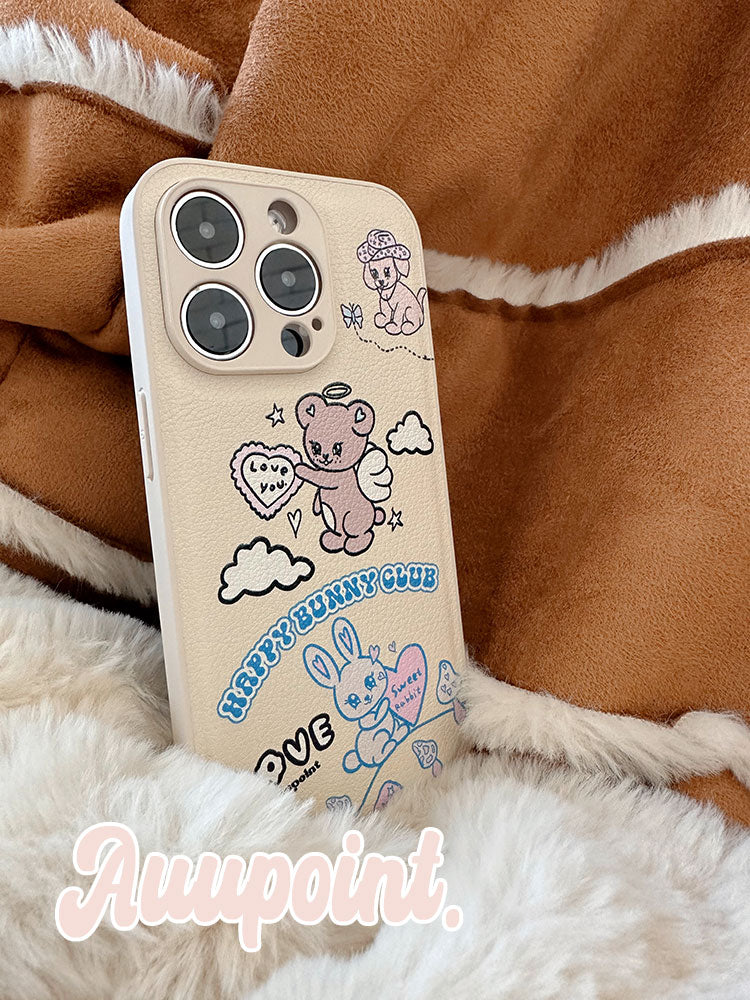 Happy Bunny Club Printed Phone Case