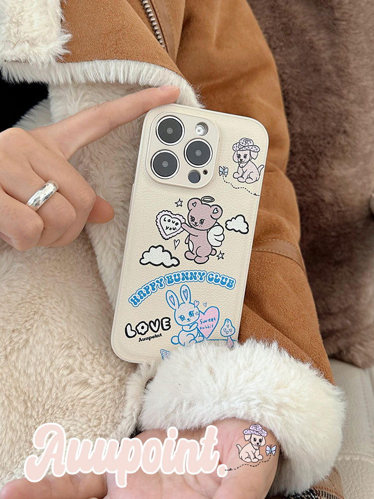 Happy Bunny Club Printed Phone Case