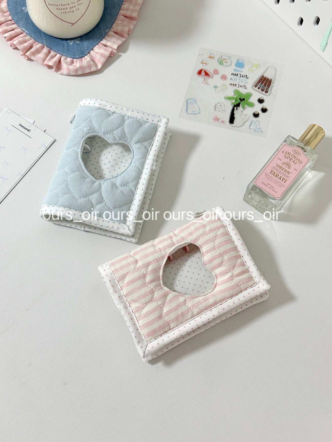 Heart Hollow Polka Dot Ring Binder