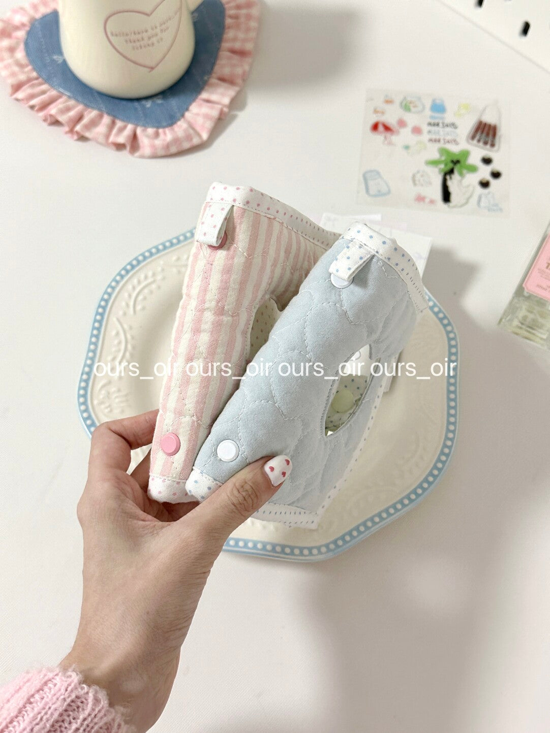 Heart Hollow Polka Dot Ring Binder