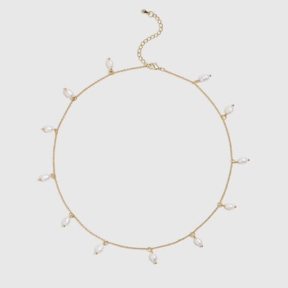 Heart Pearl Stacking Necklace