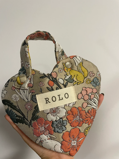 Heart Shape Denim Mini Handbag