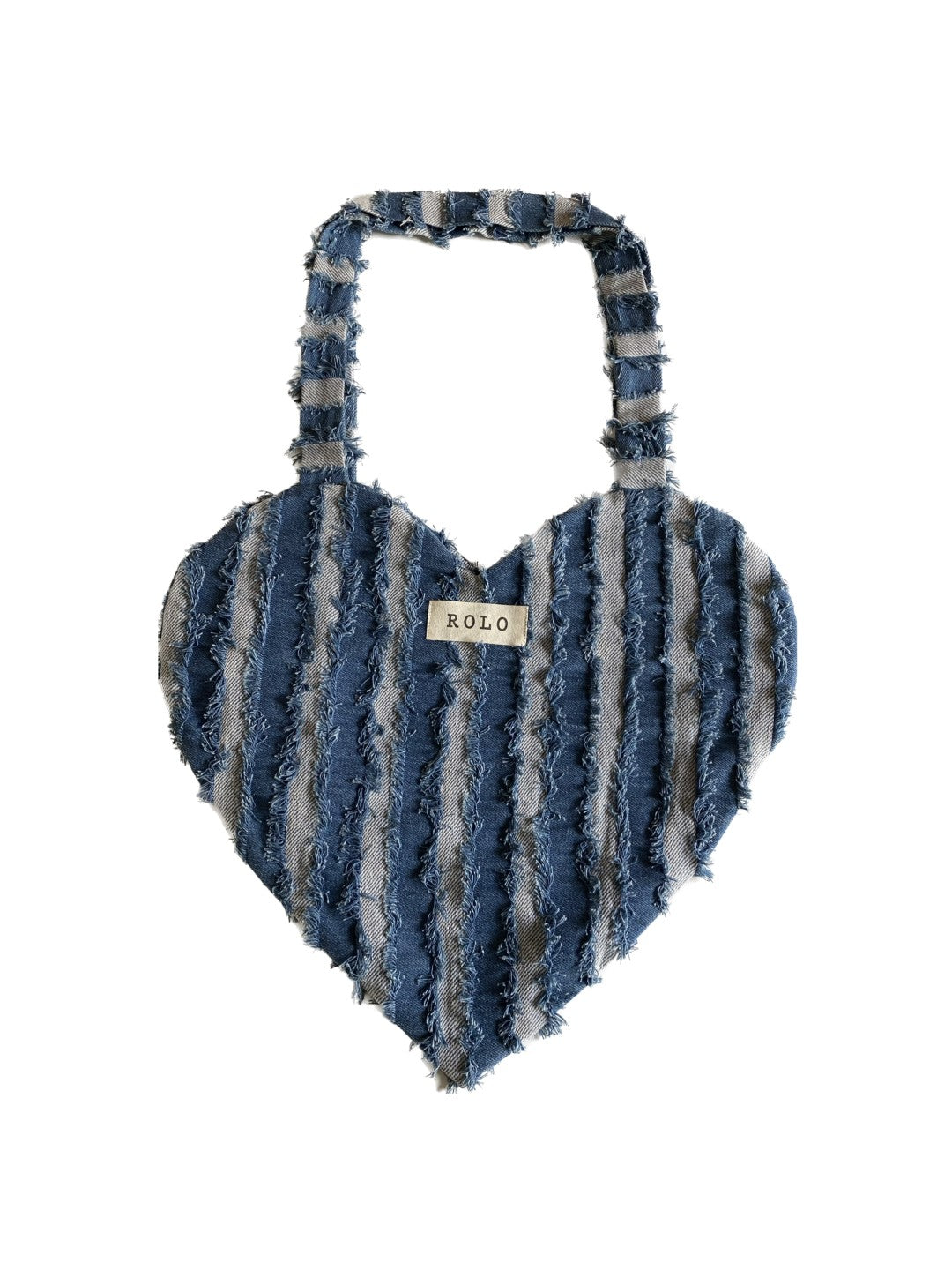 Heart Shape Denim Handbag