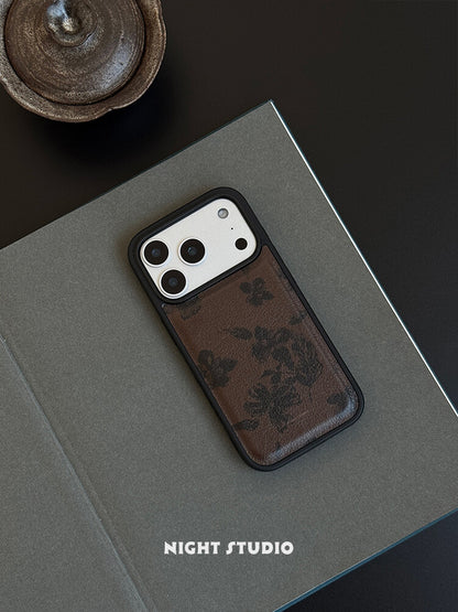 Hibiscus Flower Print PU Phone Case