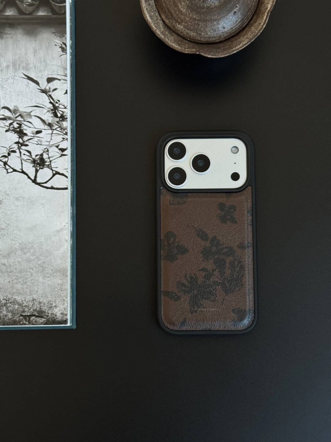 Hibiscus Flower Print PU Phone Case