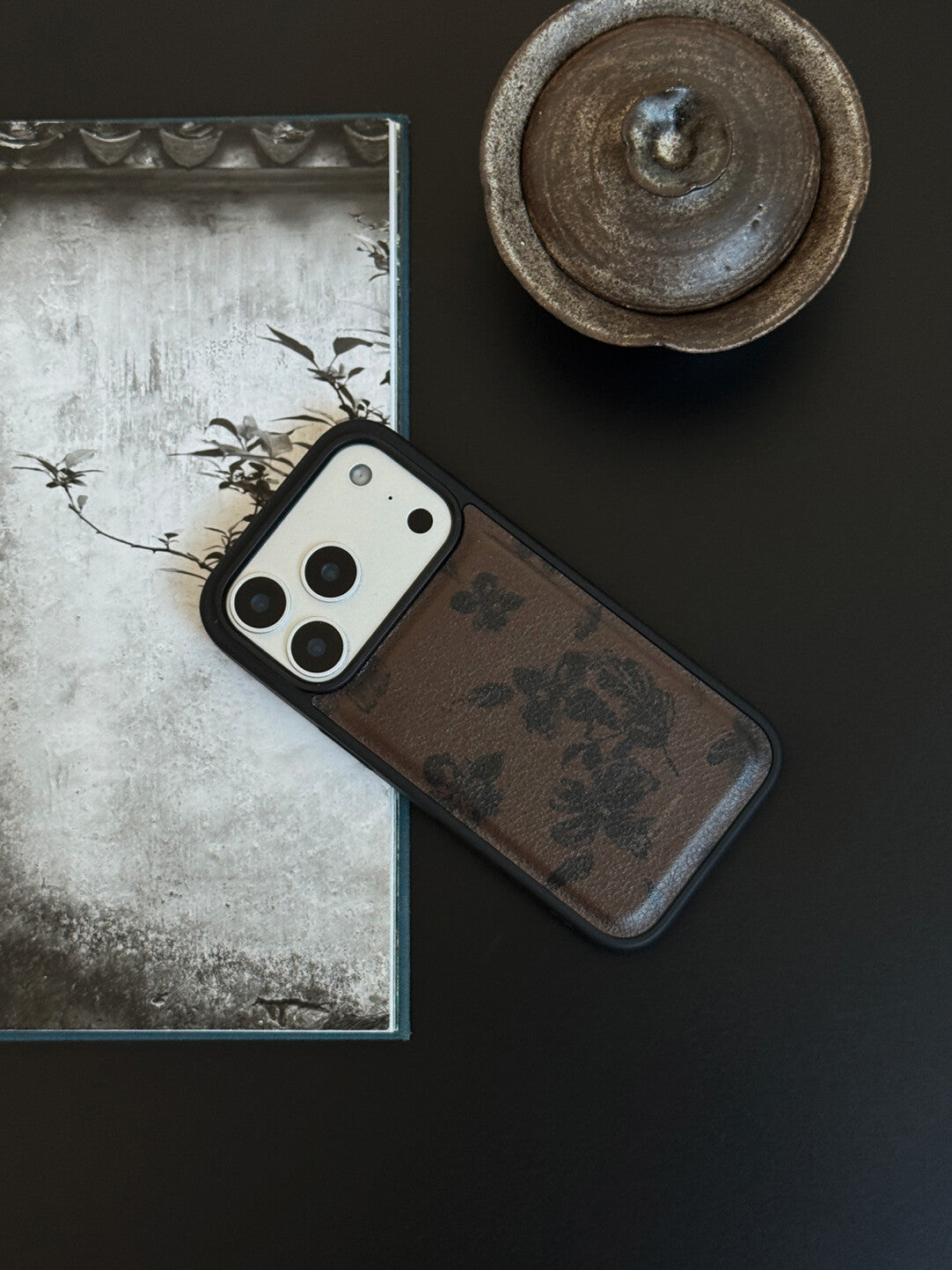 Hibiscus Flower Print PU Phone Case