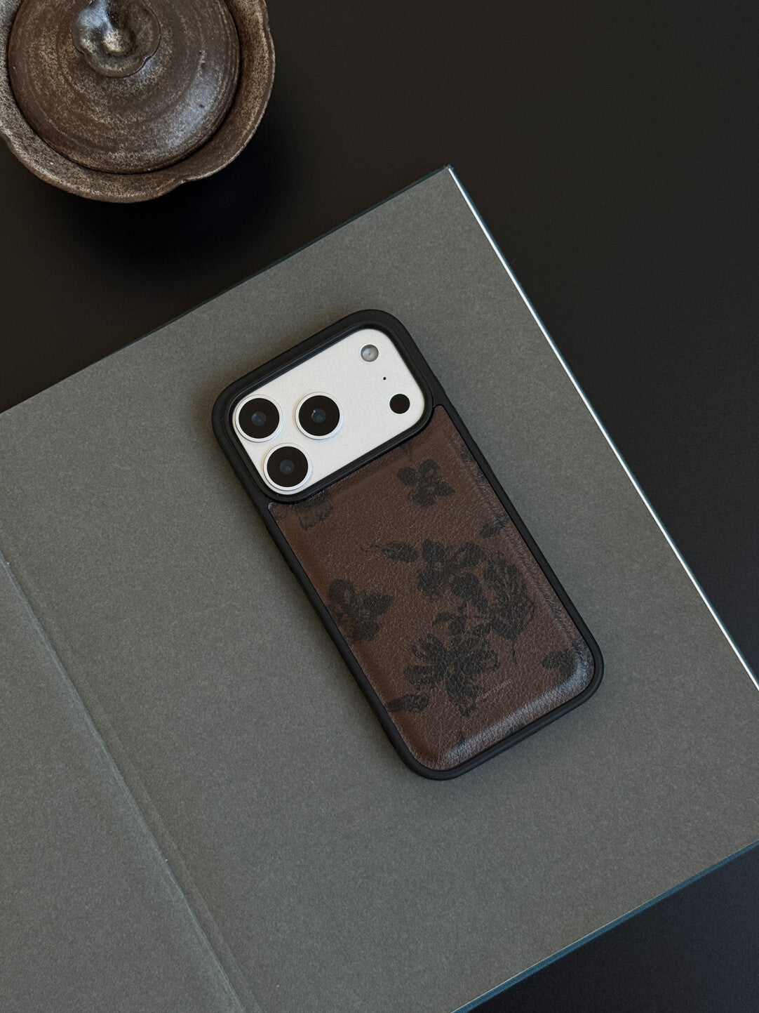 Hibiscus Flower Print PU Phone Case