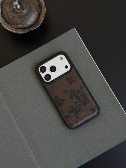 Hibiscus Flower Print PU Phone Case