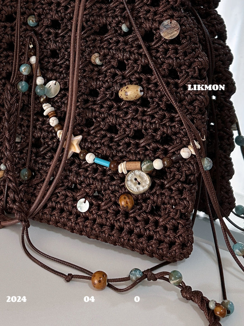 Hippie Drawstring Crossbody Bag | Bag | Three Fleas