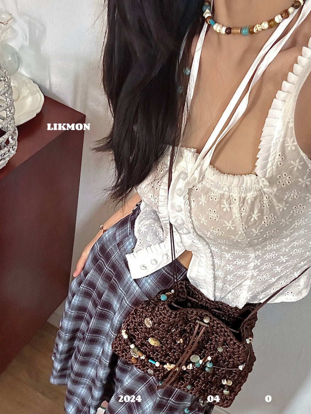 Hippie Drawstring Crossbody Bag | Bag | Three Fleas