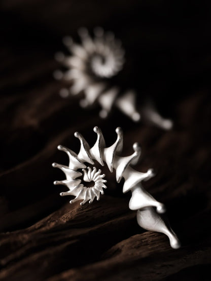 Hippocampus Silver Earrings