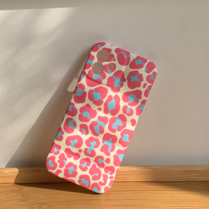 Floral pattern wavy shape phone case