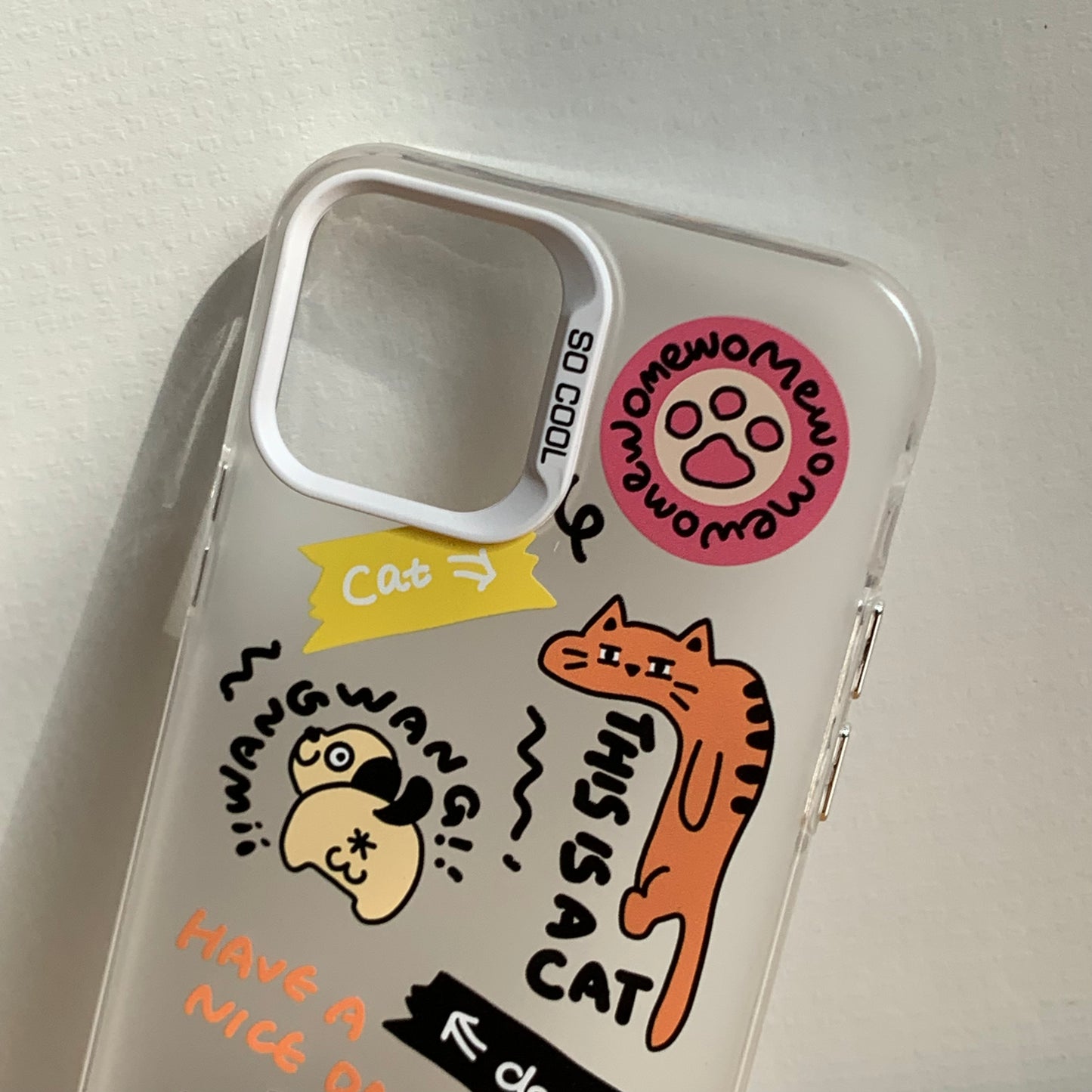 Dog cat and rabbit phone case