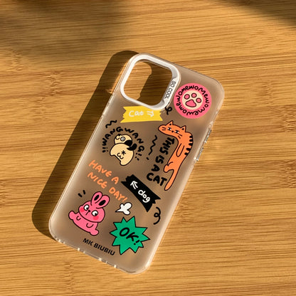 Dog cat and rabbit phone case